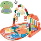 Kit Tapete Bebes Ginásio Educativo Vermelho e Brinquedo Dog