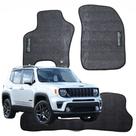 Kit Tapete Borracha Antiderrapante Bordado Jeep Renegade 2015 A 2024 - 1805D