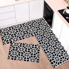 Kit Tapete Capacho e Passadeira Cozinha 3 Peças Antiderrapante Decoração Diversas Estampas