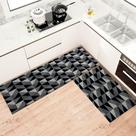 Kit Tapete Cozinha 2 Peças Passadeira e Capacho Antiderrapante Decoração Diversas Estampas