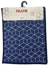 Kit Tapete De Cozinha 3 Peças Antiderrapante Azul E Branco Pratik Oásis