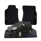 Kit Tapete Emborrachado Preto Compatível Toyota Hilux SW4 2005 até 2015 - V5705