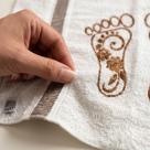 Kit Tapete Estampado para Banheiro Toalha de Piso Atoalhado Tapete Pezinho Quantidade:10 Un