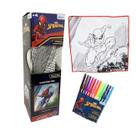 Kit Tapete Lavável do Sipder Man Para colorir C/ 12 Canetinhas Coloridas Kit Tapete Lavável do Sipder Man Para colorir C/ 12 Canetinhas Coloridas