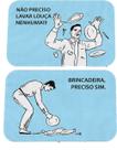Kit Tapetes de Cozinha Nao preciso lavar louca