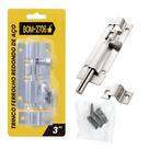 Kit Targeta Fio Redondo 3" Inox 12 Unidades - BOMVINK Kit Targeta Fio Redondo 3" Inox 12 Unidades - BOMVINK
