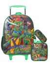 Kit Tartarugas Ninja Mochila Rodinhas + Lancheira + Estojo