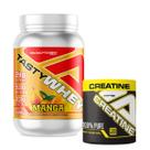 Kit Tasty Whey 3w Adaptogen 900g com Creatina Adaptogen 300g