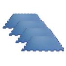 Kit Tatame EVA - 4 Peças - 50x50cmx10mm - Azul