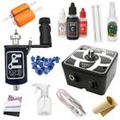 Kit Tatuagem c/ Máquina Rotativa Eclipse Tinta Profissional e Fonte Supernova