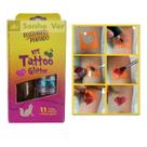 Kit Tatuagem Em Gliter Artificial Com Tatoos Sortidas