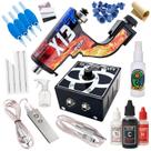 Kit Tatuagem Máquina X13 Pop Rotativa Fire Red / Ice Blue