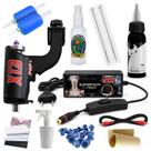 Kit Tatuagem Máquina X13 Pop Rotativa Fire Red / Ice Blue Kit Tatuagem Máquina X13 Pop Rotativa Fire Red / Ice Blue