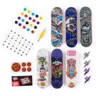 Kit Tech Deck Shop Pack Com 6 Skates Acessórios Para Montar