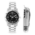 Kit Technos Masculino Militar Prata - 2115TVA/K1P