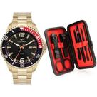 Kit Technos Masculino Racer Dourado - 2115NCM/K1P