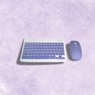 Kit Teclado Com Mouse Bluetooth Sem Fio Coloridos Wireless