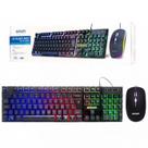 Kit Teclado Com Mouse Game Led Rgb Bk-G550 Exbom