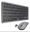 Kit Teclado e Mouse Bluethooth Recarregável Wireless