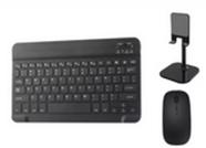 Kit Teclado E Mouse Bluethooth + Suporte Para Telefone/tablet 2024 Kit Teclado E Mouse Bluethooth + Suporte Para Telefone/tablet 2024