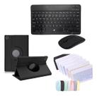 Kit Teclado E Mouse Bluetooth Capa Giratória 360º Compatível Com Tablet M9 Kit Teclado E Mouse Bluetooth Capa Giratória 360º Compatível Com Tablet M9