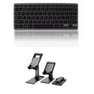 Kit Teclado E Mouse Bluetooth Recarregável + Suporte P/ Tablet A7 T500/ T505
