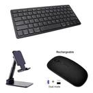 Kit Teclado E Mouse Bt Recarregável + Suporte Tablet A7 T500 Kit Teclado E Mouse Bt Recarregável + Suporte Tablet A7 T500