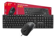 KIT Teclado e mouse c/fio C3tech Usb Abnt2 Preto