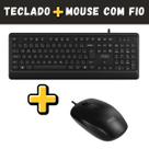 Kit Teclado E Mouse Com Fio AOC Conexão Usb Preto Com Fio