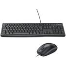 Kit Teclado e Mouse Com Fio Logitech Mk120 USB ABNT