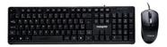 Kit teclado e mouse com fio maxprint preto