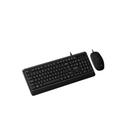 Kit Teclado e Mouse com fio Preto