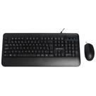 Kit Teclado e Mouse Com Fio USB, KT-200BK, Mouse 2.000 DPI, Teclado Membrana, C3Tech, Preto