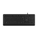 Kit teclado e mouse com fio usb preto abnt2 silencioso ergonômico 2000dpi confortável escritório notebook pc multimídia durável plug play