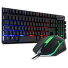 Kit Teclado e Mouse Gamer com Fio USB LED RGB Mouse Óptico