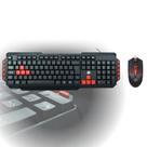 Kit Teclado E Mouse Gamer KG-03R Nemesis Start 2.0 Preto E Vermelho Usb - 5+