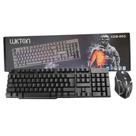 Kit Teclado e Mouse Gamer Lukton Com Fio Led Preto LUQ-003