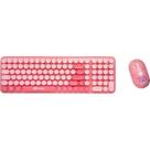 Kit Teclado e Mouse Letron Fini Sem Fio Rosa Kit Teclado e Mouse Letron Fini Sem Fio Rosa