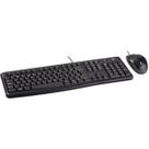 KIT Teclado e Mouse Logitech MK120 1000DPI Black ABNT2 920-004429