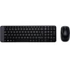 Kit Teclado e Mouse Logitech MK220 Sem Fio Black ABNT2