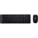 Kit Teclado e Mouse Logitech MK220 Wireless, ABNT2, Preto