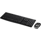 Kit Teclado e Mouse Logitech MK270 Sem Fio Black ABNT, 920-004433