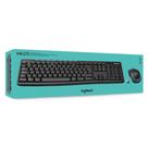 Kit Teclado E Mouse Logitech Mk270 Sem Fio Usb Abnt2 Preto 920-004433