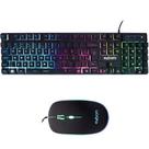 Kit Teclado E Mouse Luminoso Semi Mecanico Exbom (bkg550)