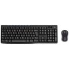 Kit Teclado e Mouse Multimídia Wireless Logitech MK270 ABNT2 1000 DPI Preto (Sem Fio)