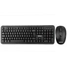 Kit Teclado E Mouse Office Tech Sem Fio Óptico Preto Letron - Leonora