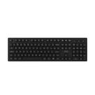 Kit teclado e mouse sem fio 2.4GHz preto USB compacto multimídia abnt2 notebook pc conexão rápida confortável silencioso moderno