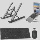 Kit Teclado e Mouse Sem Fio com Suporte Ajustável para Notebook 2.4G USB, Slim Ergonômico e Portátil Conforto e Produtiv