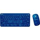 Kit Teclado E Mouse Sem Fio Letron Harry Potter Azul