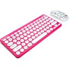 Kit Teclado e Mouse Sem Fio Letron Rosa Estampado Kit Teclado e Mouse Sem Fio Letron Rosa Estampado